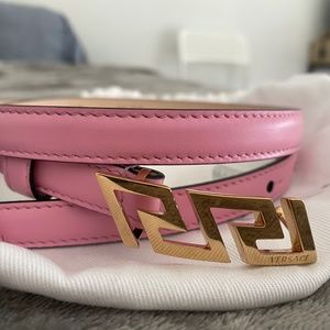 Versace pink belt 100% Authentic made in Italy